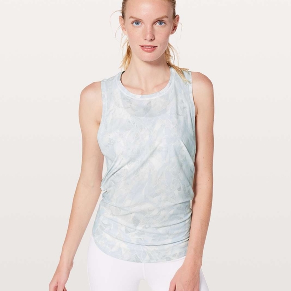 Lululemon Ace Tank in Jasmine White / Multi White UV Shield - Picture 3 of 11